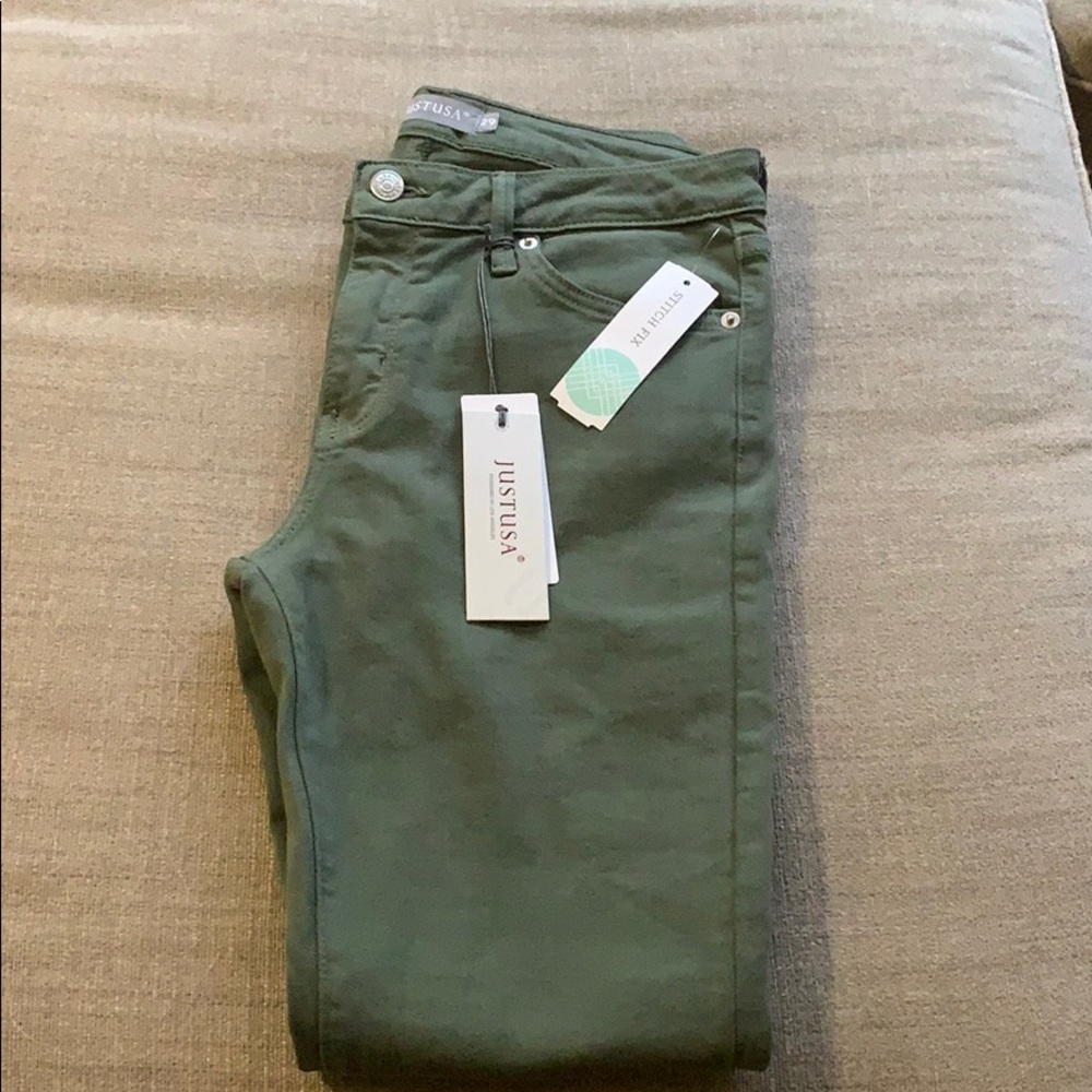 Olive Skinny Jeans